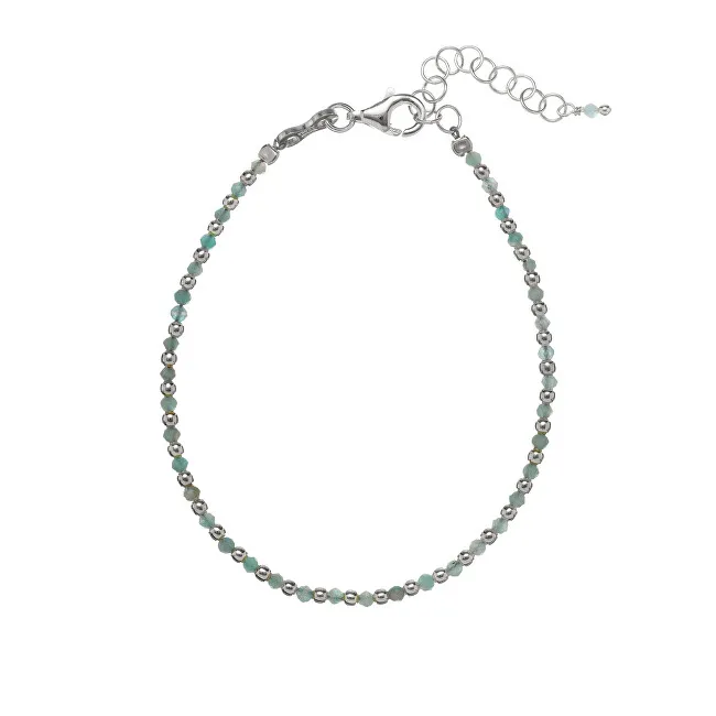 Alisia Bracciale con perline di amazonite AL1235-Argento-Amazonite donna