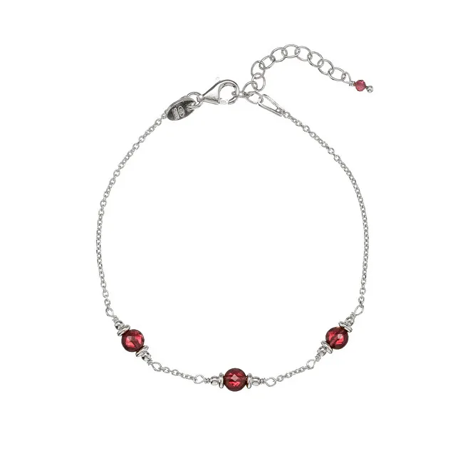 Alisia Bracciale in argento con perle di granato AL4899-Argento-Granato donna