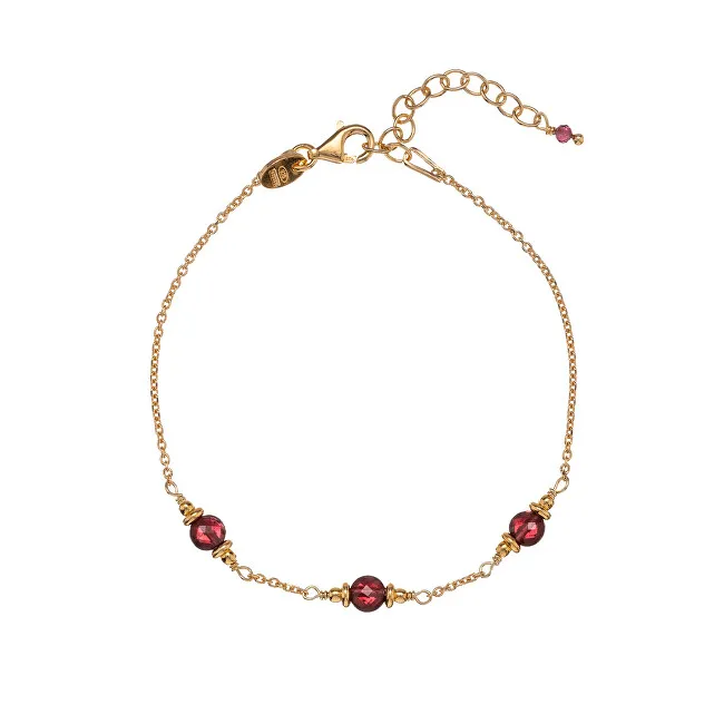 Alisia Bracciale placcato oro con perle di granato AL4899-Oro-Granato donna