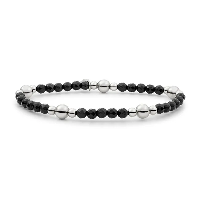 Sparkling Bracciale con perline di onice nero BLK01S-G07 donna