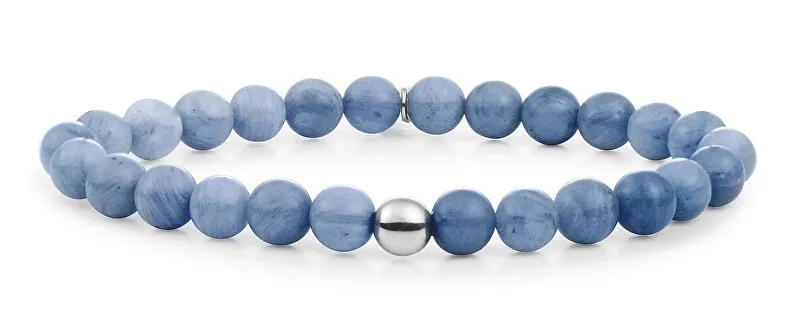 Sparkling Bracciale con perline e avventurina blu SB-GEM37-ADD-6MM donna