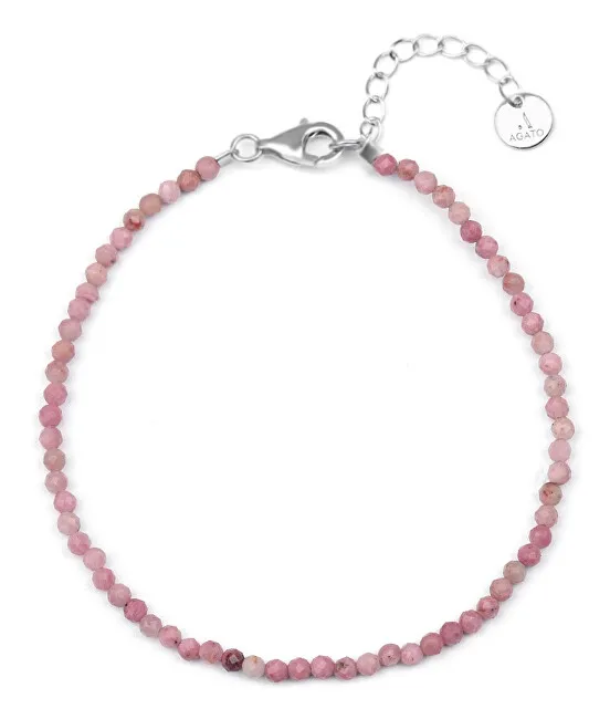 Agato Bracciale minerale con rodonite POL-B01/21L donna