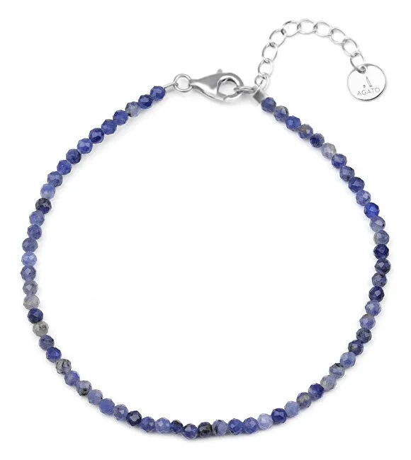 Agato Bracciale minerale con perle di sodalite POL-B16/21L donna