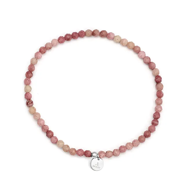 Agato Bracciale con perline e rodonite POL-B01/17G donna