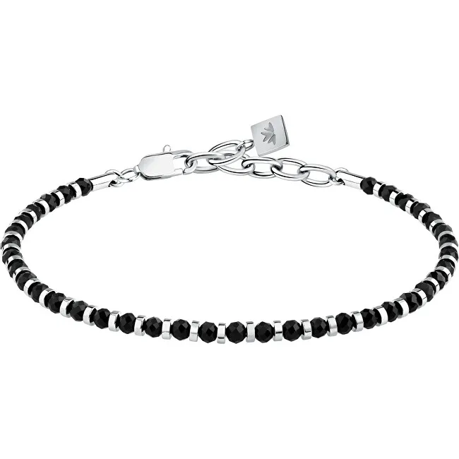 Morellato Bracciale da uomo con perline e pietre di agata S1733 uomo
