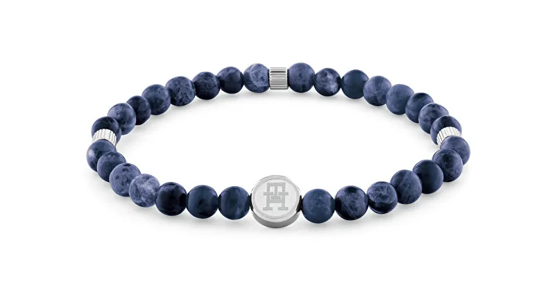 Tommy Hilfiger Braccialetto di perline di sodalite blu Perline 2790608 uomo