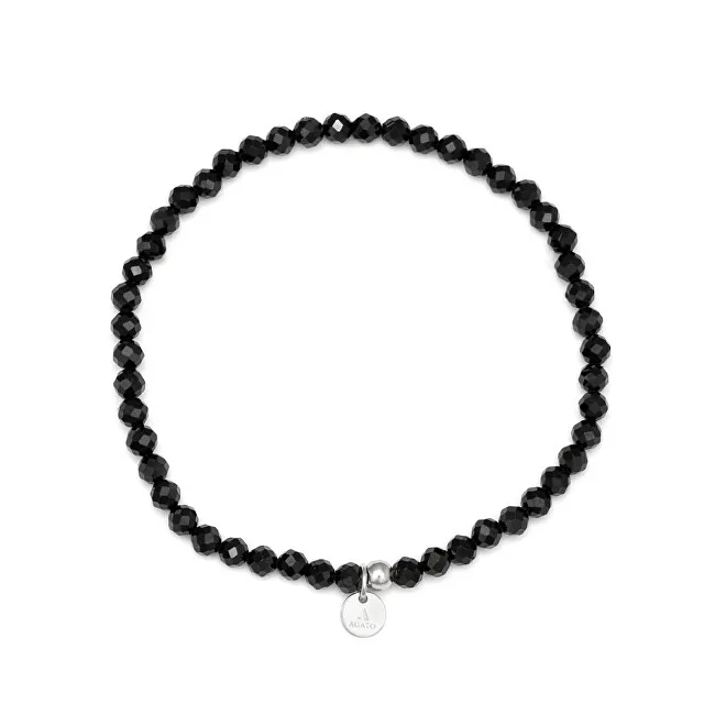 Agato Bracciale da uomo con perline di spinello POL-B04/20G uomo