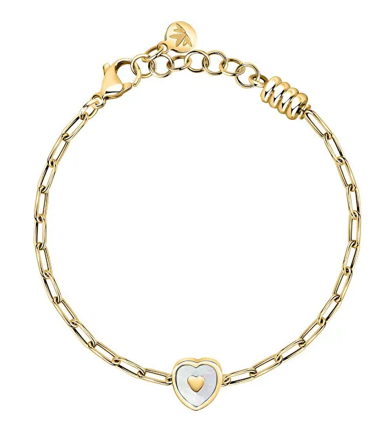 Morellato Bellissimo bracciale a forma di cuore con gocce placcate in oro SCZ1346 donna