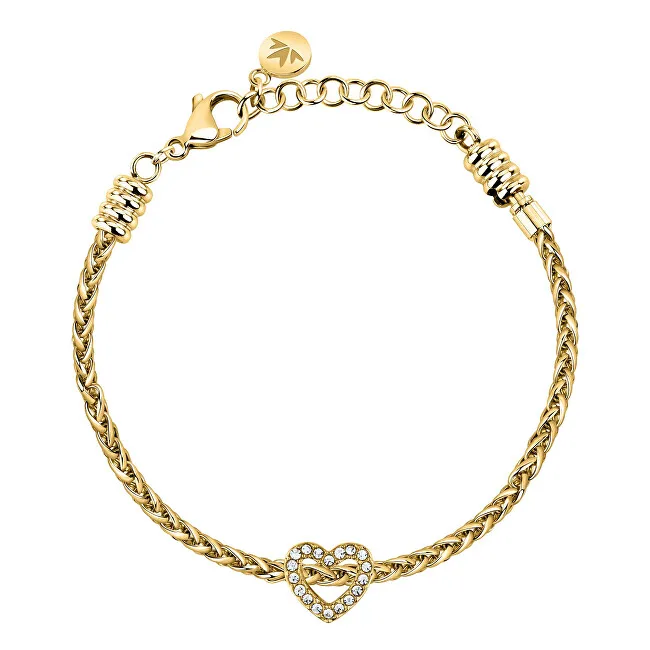 Morellato Elegante bracciale placcato oro con cuore Drops SCZ1394 donna