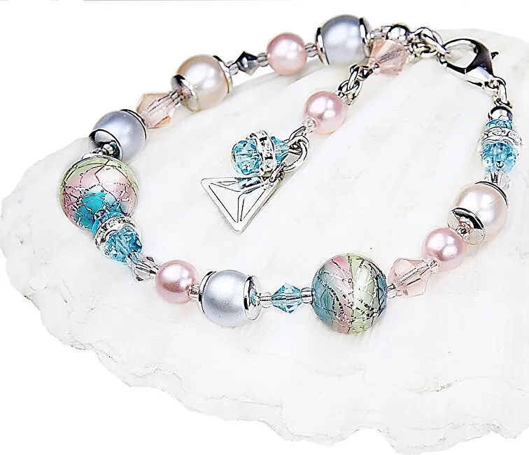 Lampglas Bracciale Gentle Sweet Childhood con perle Lampglas e argento puro BP22 donna