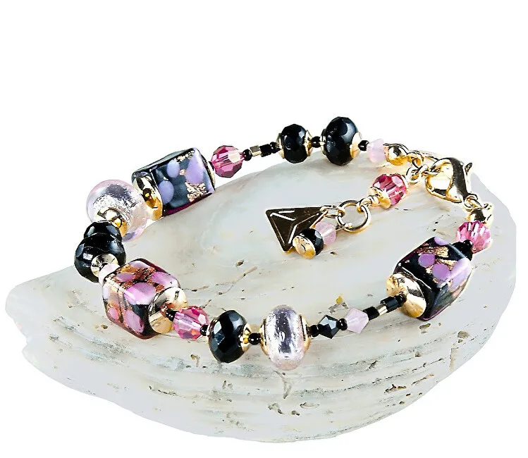 Lampglas Coppia romantica Sakura Cubes con 24 carte di credito e bicchiere in vetro perlato Lampada BCU46 donna