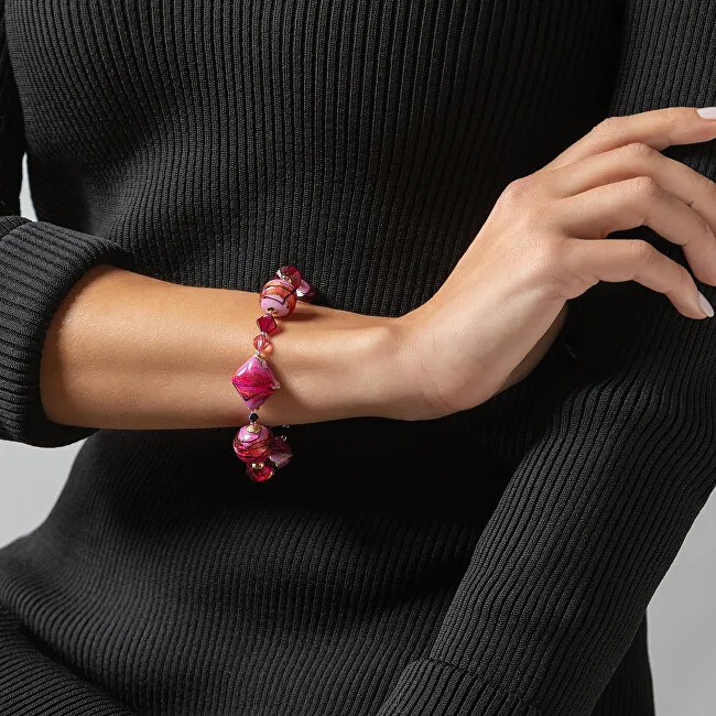 Lampglas Collana unica Berrylicious Gem con vetro a 24 carati in vetro perlato BRO15 donna