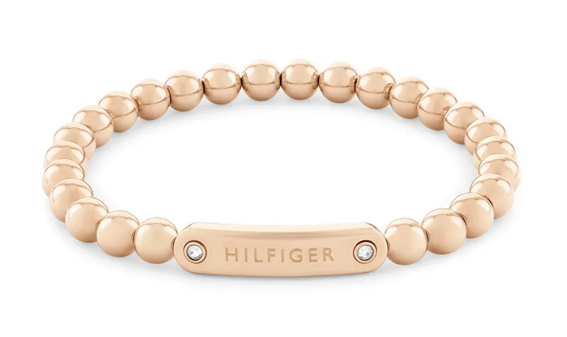 Tommy Hilfiger Bracciale in perline di bronzo da donna, perline di metallo 2780936 donna