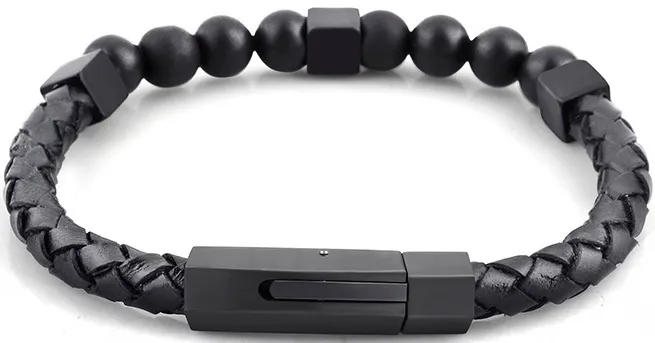 Troli Bracciale nero elegante Swater uomo