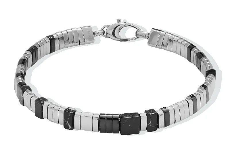 Liu Jo Bracciale di perline per uomo con onice MLJ578 uomo