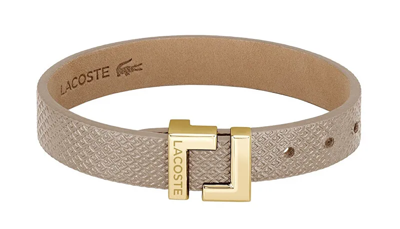 Lacoste Elegante bracciale in pelle beige Lura 2040216 donna