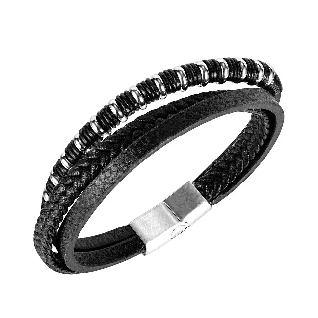Troli Bracciale in pelle da uomo moderno Pelle uomo
