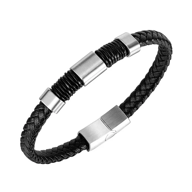 Troli Bracciale in pelle da uomo moderno Pelle uomo