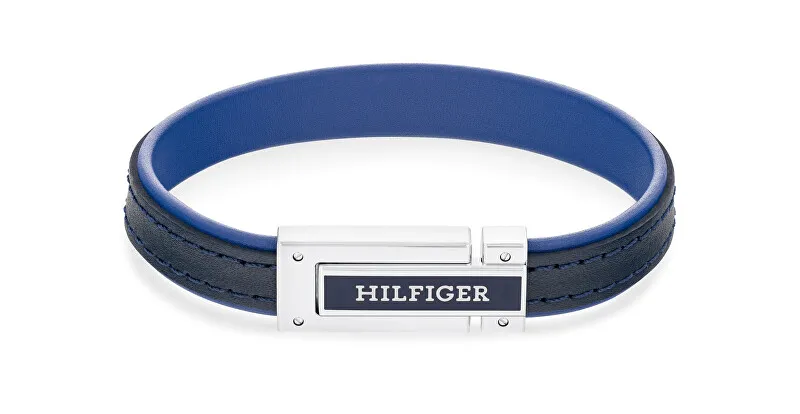 Tommy Hilfiger Bracciale in pelle blu per uomo 2790558 uomo