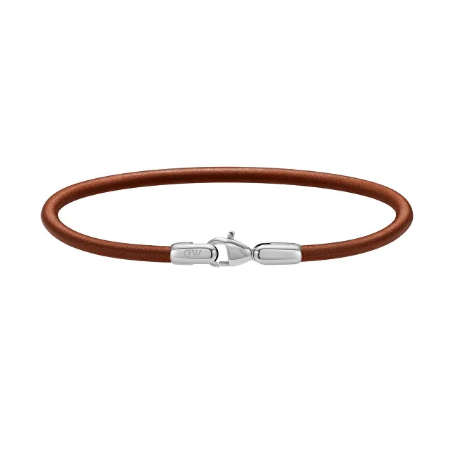 Daniel Wellington Bracciale St. Mawes Perfect Pair in pelle marrone, DW0040071 - Lunghezza: 20.5 cm uomo