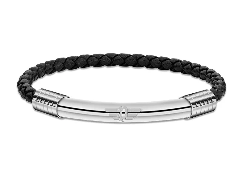 Bracciale in pelle moderna Police Gear PEAGB2211502 - Lunghezza: 19 cm uomo