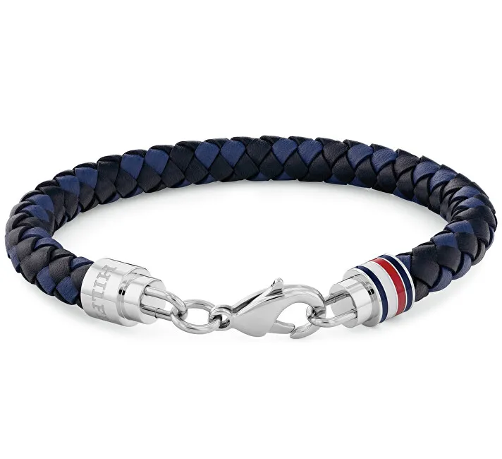 Tommy Hilfiger Bracciale in pelle alla moda per uomo Tyson 2790634 uomo