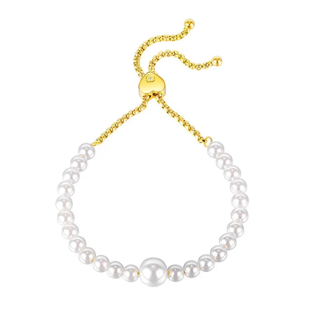 Troli Affascinante bracciale con perline dorate VGS1139-2 donna