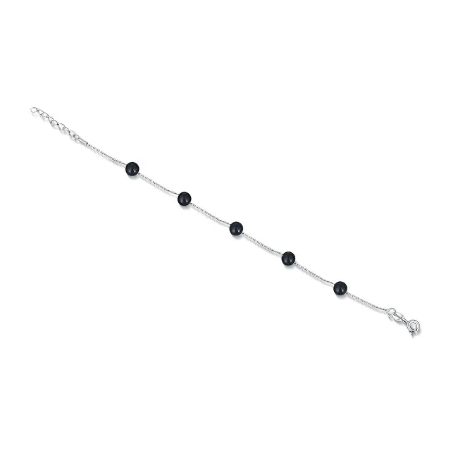 JwL Luxury Pearls Delicato bracciale con perle nere JL0753 donna