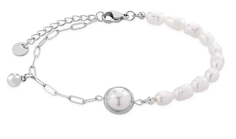 Troli Bracciale in acciaio con perle VGS1299S-1 donna