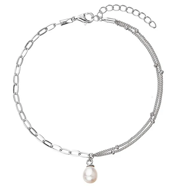 Evolution Group Bracciale in argento con perla d'acqua dolce authentica 23014.1 donna