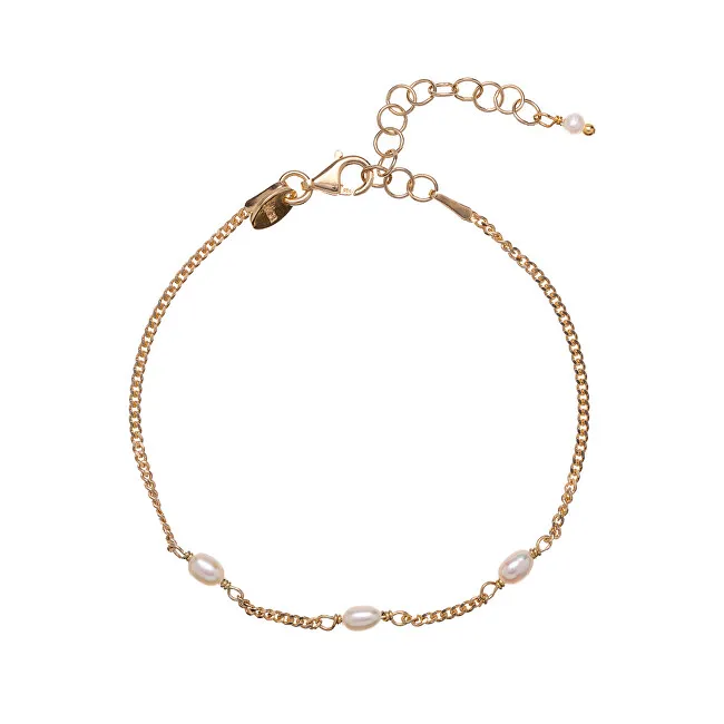 Alisia Elegante bracciale placcato oro con perle vere AL3857-Oro donna