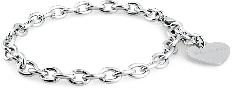 S'Agapõ Bracciale in acciaio per pendenti Happy SHAC2 donna