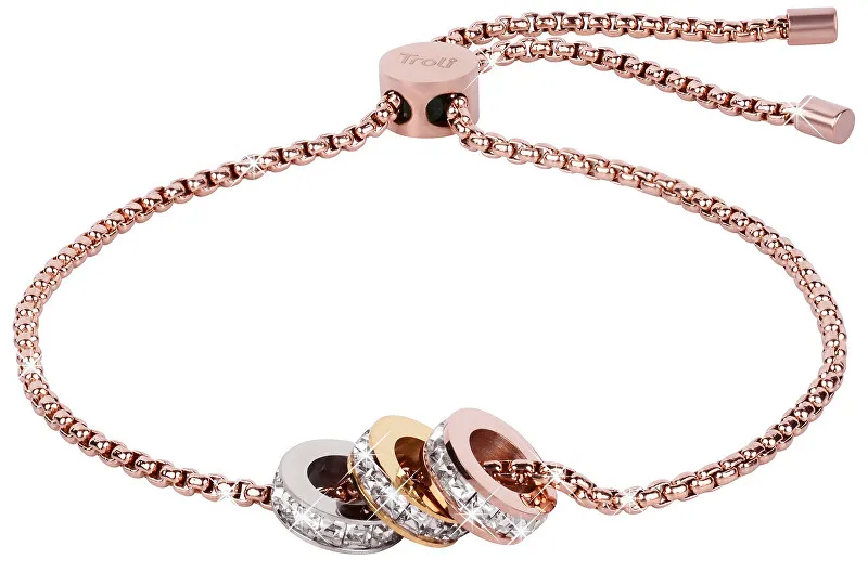 Troli Bracciale con perline tricolore scintillanti donna