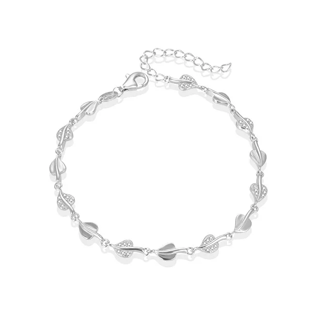 Beneto Elegante bracciale in argento con foglie AGB633/21 donna