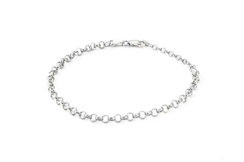 Beneto Exclusive Elegante bracciale in argento Anker AGB37 - Lunghezza: 18 cm donna