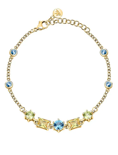 Morellato Affascinante bracciale placcato oro con zirconi cubici Colori SAVY08 donna