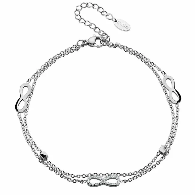 CRYSTalp Due oggetti di design Bracciale Infinity 22148.E da donna