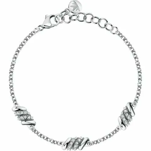Morellato Bracciale in acciaio con cristalli Torchon SAWZ06 donna