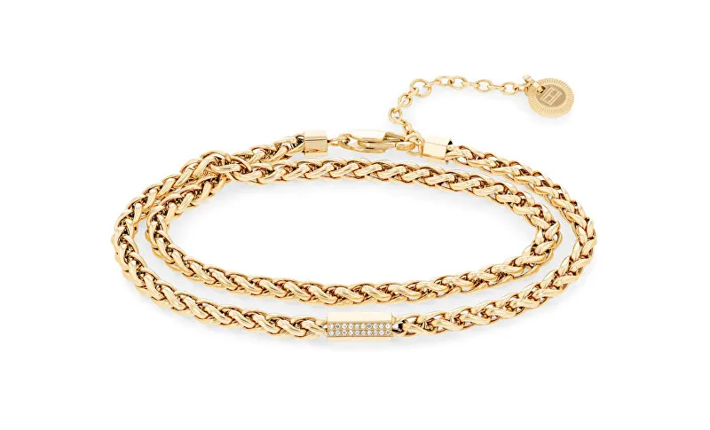 Tommy Hilfiger Bracciale doppio placcato oro moda 2780876 donna