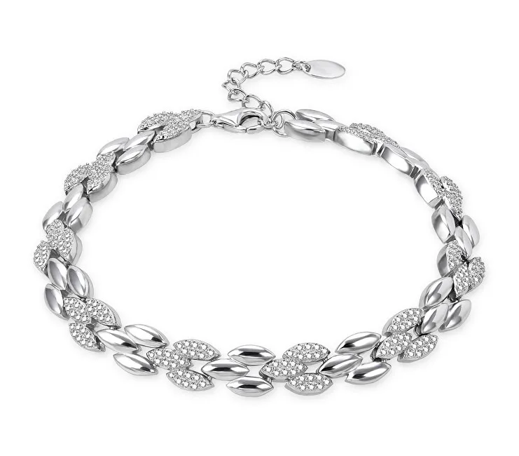 Agato Bracciale distintivo in argento con zirconi AGB758/21 donna