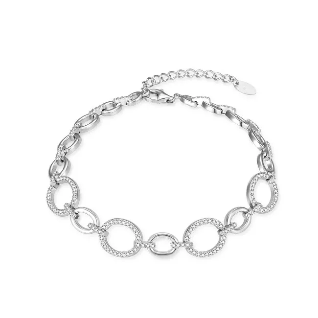 Agato Bracciale moderno in argento con zirconi AGB780/21 donna