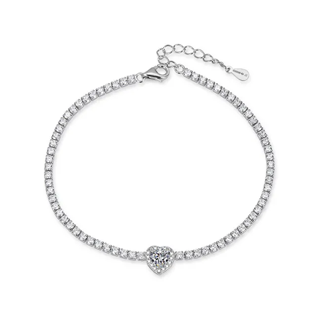 Agato Bracciale tennis in argento con cuore AGB773/21 donna