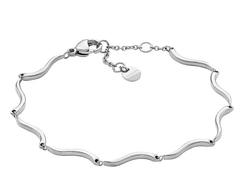 Skagen Bracciale moderno in acciaio da donna Wave SKJ1793040 donna