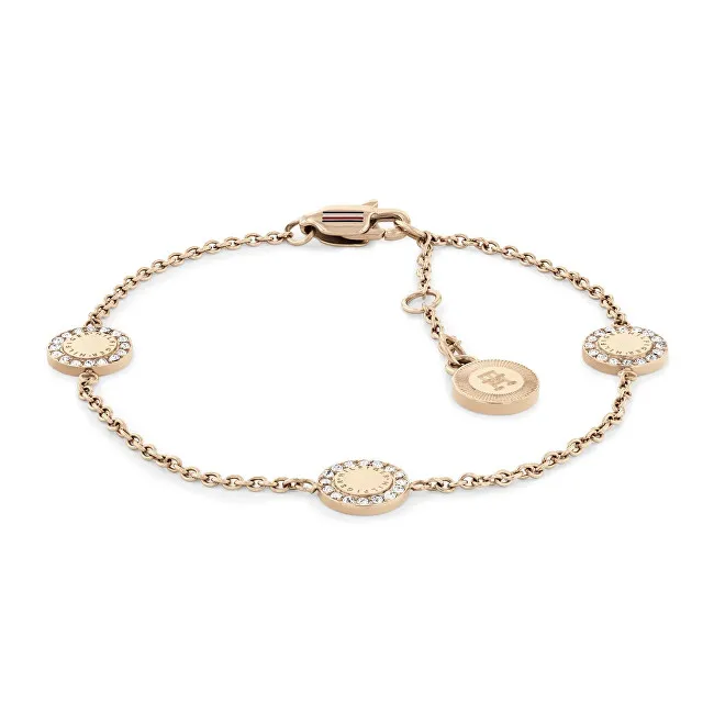 Tommy Hilfiger Bracciale Mini Crystals placcato oro rosa 2780906 donna