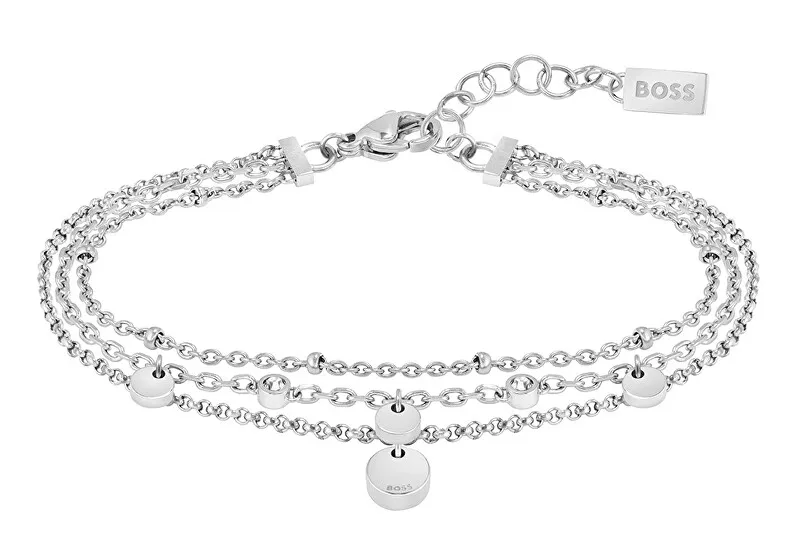 Hugo Boss Bracciale in acciaio moda con cristilla Iris 1580331 donna