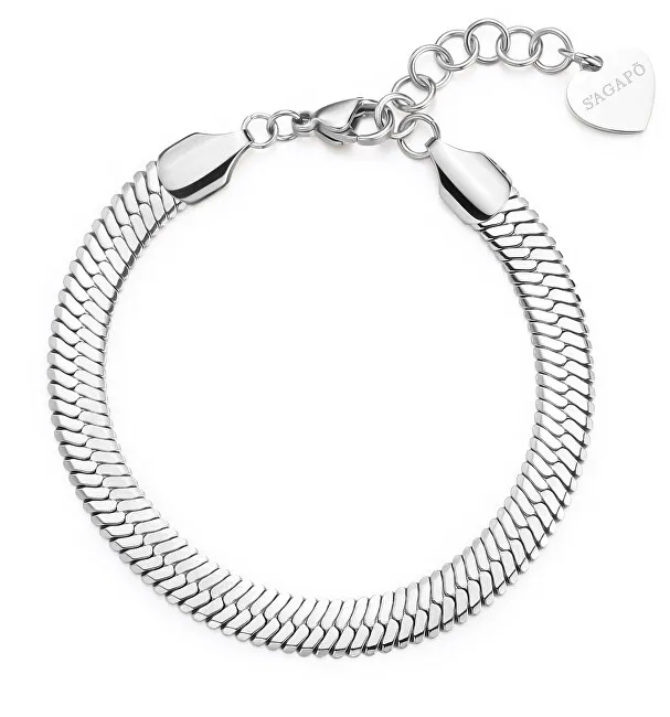 S'Agapõ Bracciale in acciaio Hádek Chunky SHK97 da donna donna
