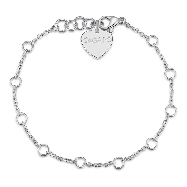 Bracciale S'Agapõ Lettere SLTB1 in acciaio decente da donna