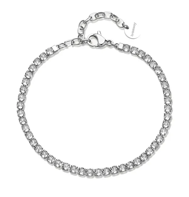 Brosway Bracciale tennis in acciaio con zirconi trasparenti Desideri BEI099 donna
