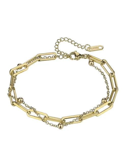 Marc Malone Bracciale Holly Gold MCB24021G Bracciale a doppia catena da donna