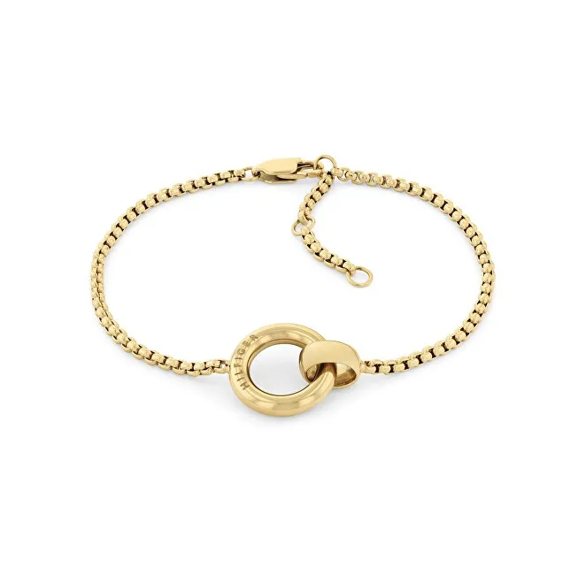 Tommy Hilfiger Bracciale in acciaio placcato oro da donna Circles 2780947 donna